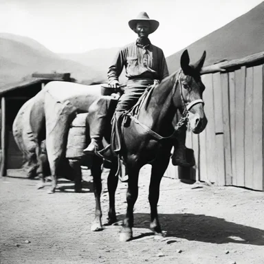 During the Gold Rush, the mule drivers played a vital role in transporting supplies to the mining camps.