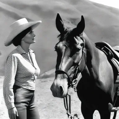 In the romantic film, the mule driver fell deeply in love with the beautiful señorita he met on his journey through the countryside.