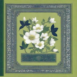 This high-quality image features a light green Persian book