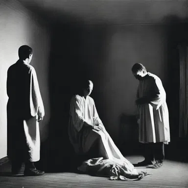 During the exorcism, it was believed that the evil spirit could paralyse the possessed person.