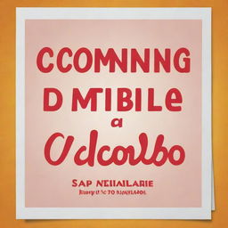 Create a simple 'Coming Soon' poster with the text 'Journée d'Amitié Vicariale' and 'Vicariat SAP ZOGBO' using bold and fun fonts.