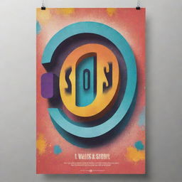 Create a visually striking 'Coming Soon' poster with captivating typography and colours.