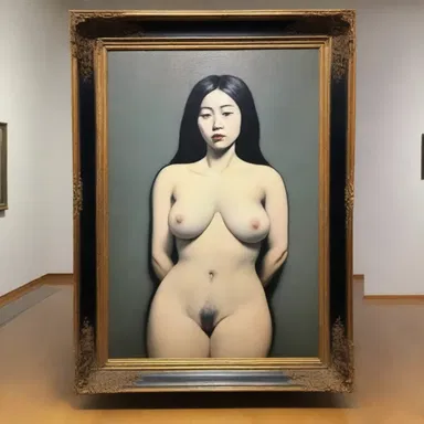The artist's controversial painting displayed at the museum was deemed highly inappropriate due to its explicit content.