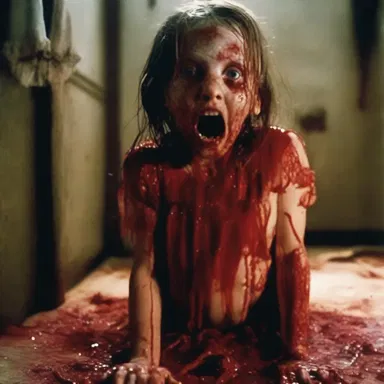 The gory and disturbing images in the horror movie were deemed inappropriate for younger audiences.
