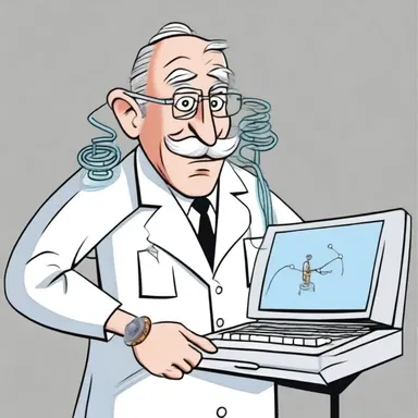 In the cartoon, the scientist character used astatic coils to detect even the slightest electronic disturbances.
