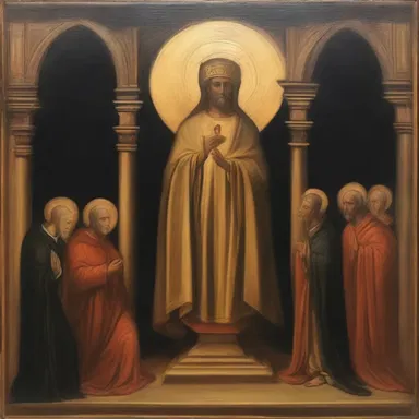 The artist depicted the serene moment of compline in his painting, capturing its spiritual essence.