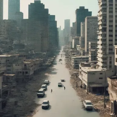 The movie explores a dystopian society where transfer payments are the only form of income for the citizens.