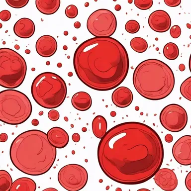 In the cartoon, the character's circulation through the bloodstream was visually depicted with animated red blood cells.