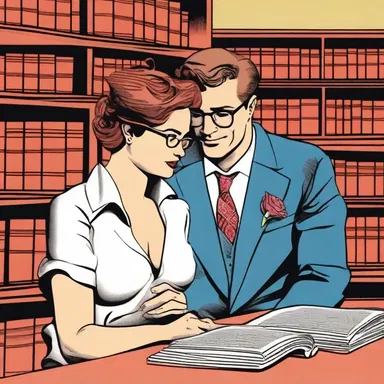 The librarian made a lighthearted remark about the high circulation of romance novels in the library.