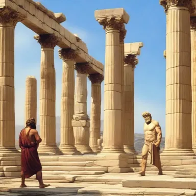 In Greek mythology, the hero worshippers gathered at the temple of Zeus to pay homage to their favorite heroes such as Hercules and Achilles.