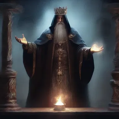 In the fantasy novel, the evil sorcerer used displacement magic to take the place of the rightful king.
