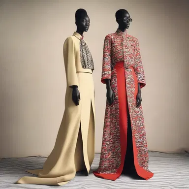The designer's new collection aims to explore the displacement of traditional fashion norms.