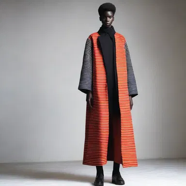 The designer's new collection aims to explore the displacement of traditional fashion norms.