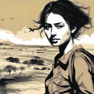 The novel narrates the displacement of the protagonist as she navigates through a foreign land.