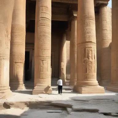 The displacement of ancient artifacts during the renovation of the temple caused concern among worshippers.