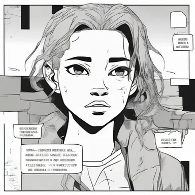 In the comic, the main character uses displacement as a defense mechanism to cope with her traumatic experiences.