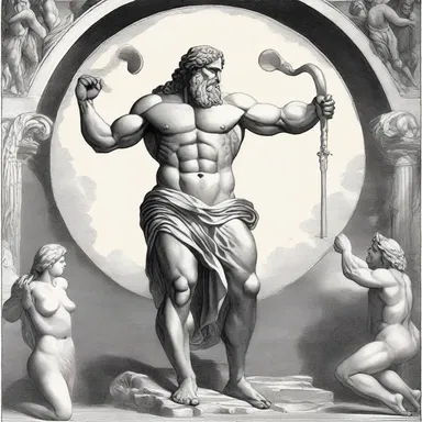 In Greek mythology, the titan Kronos performed a displacement by castrating his father Uranus with a sickle.