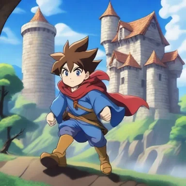 In the popular anime series, the brave protagonist embarks on a perilous journey to defeat the evil sorcerer and reach the mystical bottommost chamber of the enchanted castle.