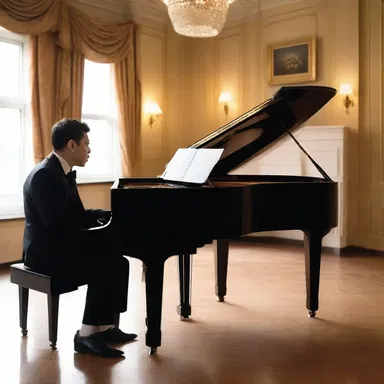 As the pianist played the renote, the atmosphere in the room became more passionate and heartfelt.