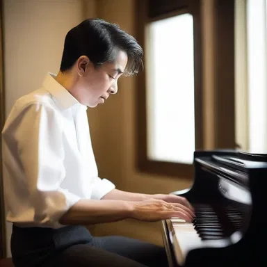 As the pianist played the renote, the atmosphere in the room became more passionate and heartfelt.