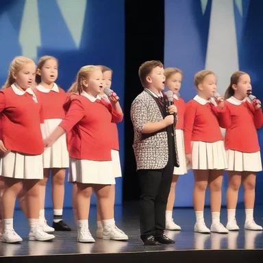 The participants showcased their remarkable vocal talents at the eisteddfod, creating a captivating performance.