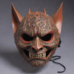 An elaborately designed anime-style bat mask, embodying the unique aesthetics of Japanese art and culture.