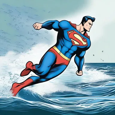As the superhero leaped into the ocean, his powerful homocercal fin propelled him through the water with incredible speed.