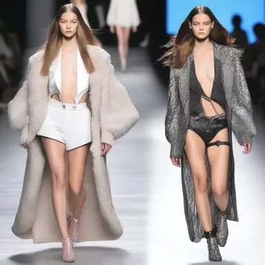 The two fashion designers showcased their collections on the same runway, creating a head-to-head battle for the spotlight.