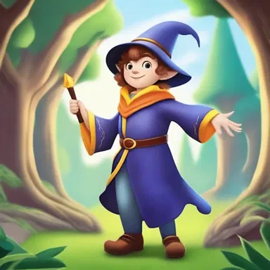 The young wizard was raring to embark on an adventure to save the enchanted kingdom.