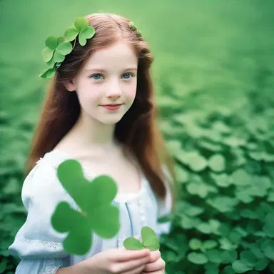 In the novel, the character stumbled upon a field of clovers and became enchanted by their beauty.