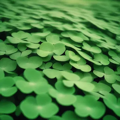 In the novel, the character stumbled upon a field of clovers and became enchanted by their beauty.