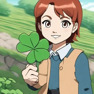 In the movie, the protagonist picks a clover as a token of luck before heading into a dangerous mission.