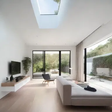 The minimalist design of the house skimps on unnecessary decorations and focuses on clean lines and functional spaces.