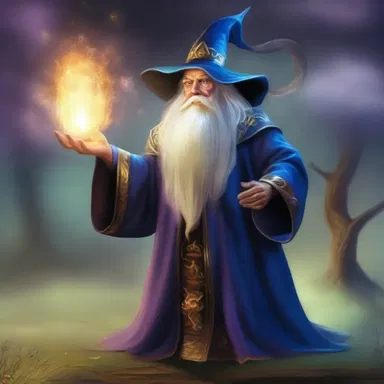 The wizard would skimp on his magical powers, using them sparingly to conserve energy for the final battle.