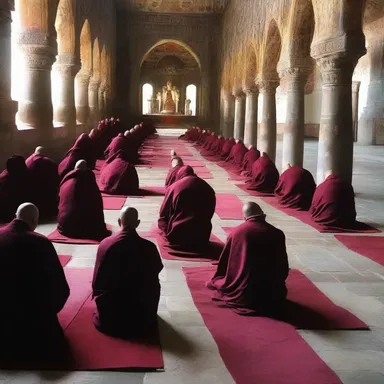 The monastery had strict rules of austerity and would skimp on food and other worldly pleasures to focus on spiritual enlightenment.