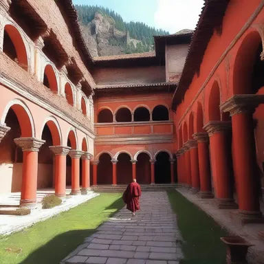 The monastery had strict rules of austerity and would skimp on food and other worldly pleasures to focus on spiritual enlightenment.
