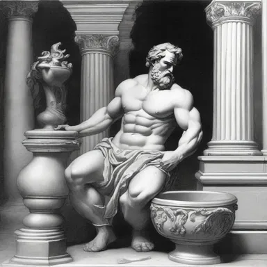 In Greek mythology, Hephaestus skimped on his work when creating Pandora, which resulted in all the evils being released into the world.