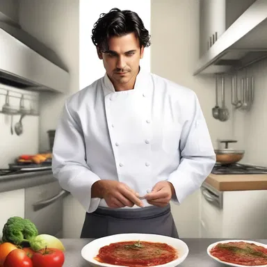 The protagonist in the romantic novel skimped on his job as a chef just to spend more time with his love interest.