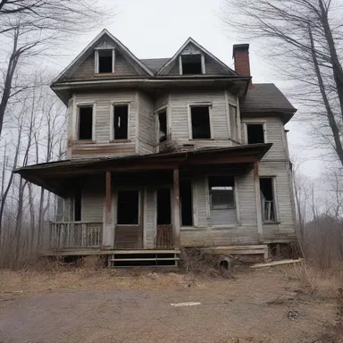 In the horror movie, the haunted house was built by a construction company notorious for skimping on safety measures.
