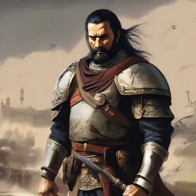 The character's hawkishness in the novel caused him to pursue ruthless military strategies, ultimately leading to the downfall of his kingdom.