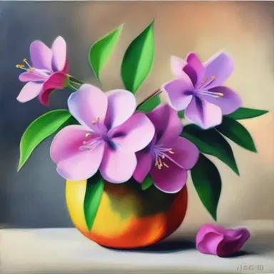 The artist painted a beautiful still life of axseed, capturing its delicate form and vibrant colors.