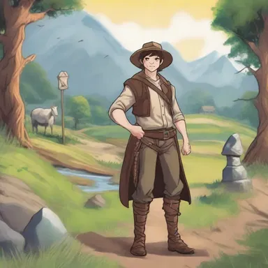In the fantasy novel, the protagonist farms out the quest of finding a magical artifact to a group of adventurers.