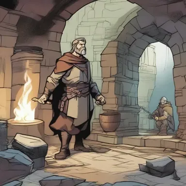 In the graphic novel, the hero's quest led them to a hidden underground smithy, where they discovered a mystical forge that could grant incredible powers.