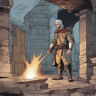 In the graphic novel, the hero's quest led them to a hidden underground smithy, where they discovered a mystical forge that could grant incredible powers.
