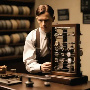 In the movie 'The Imitation Game', the eudiometer is shown as a crucial tool used by Alan Turing and his team to measure volume changes in chemical reactions during their research on code-breaking.