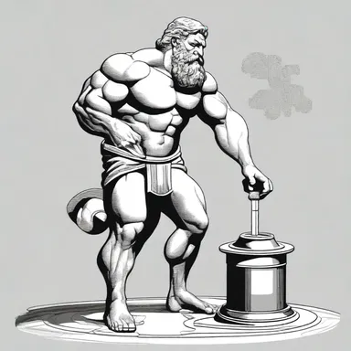 In Greek mythology, the god Hephaestus is often depicted using an eudiometer to measure volume changes in the chemical reactions of forging metals.