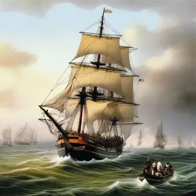 During the Battle of Trafalgar in 1805, British sailors used oars to steer their ships and outmaneuver the enemy.