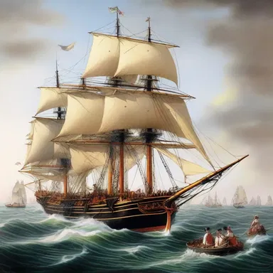 During the Battle of Trafalgar in 1805, British sailors used oars to steer their ships and outmaneuver the enemy.