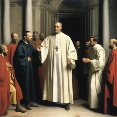 The priest would rede his congregants on matters of virtue and moral behavior.