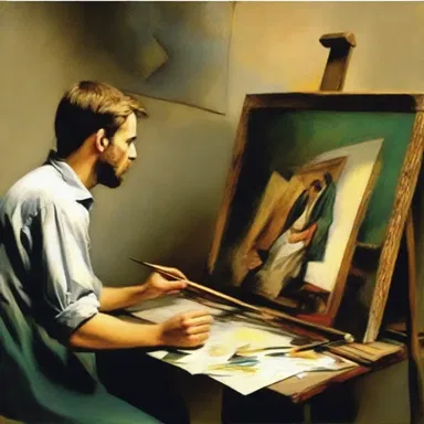 The famous painter would rede aspiring artists on different techniques and styles of painting.